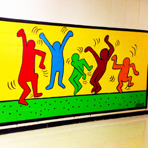Keith Haring Inspired Mural I did last year.